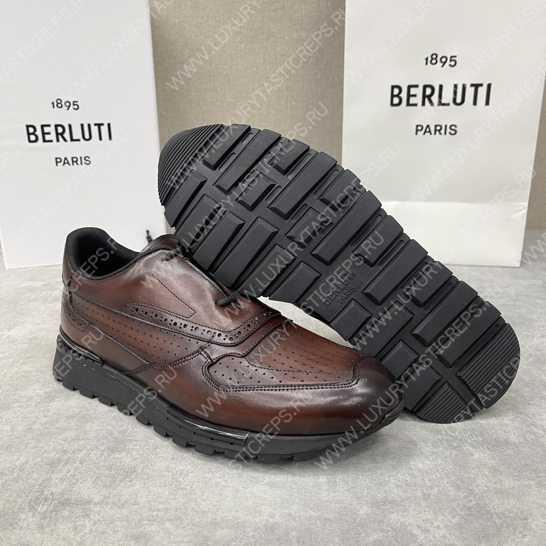 BERLUTI SCRITTO GOLF SHOE BROWN S6072-V2