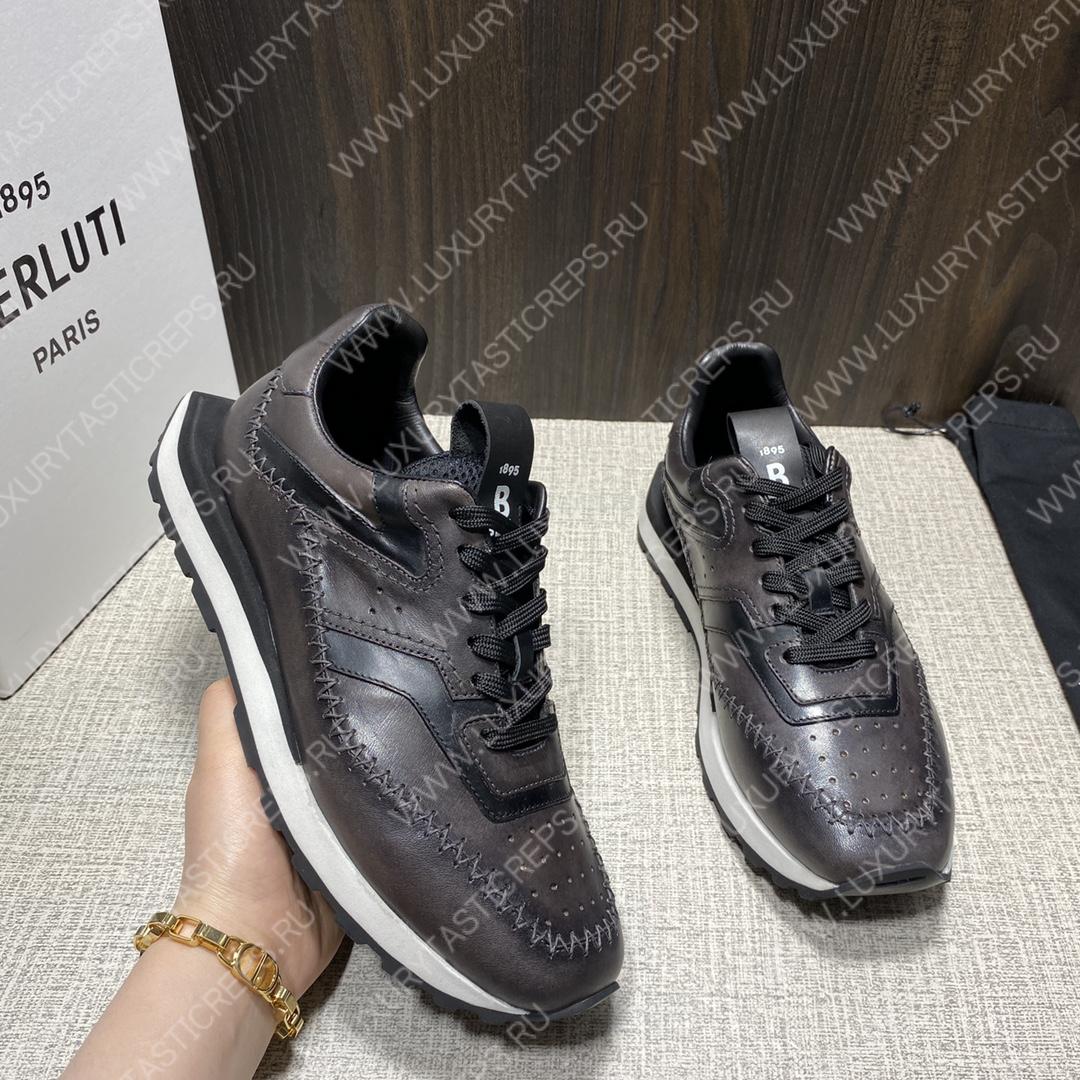 BERLUTI FLY SNEAKERS GREY S5653