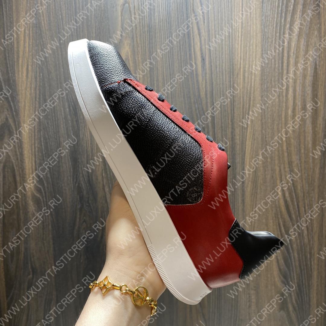 BERLUTI PLAYTIME SNEAKER BLACK AND RED S6163-V31