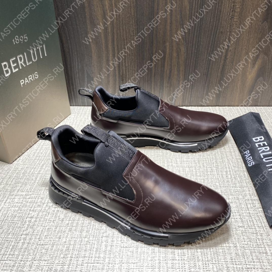 BERLUTI FAST TRACK SNEAKER BURGUNDY S4970-GC