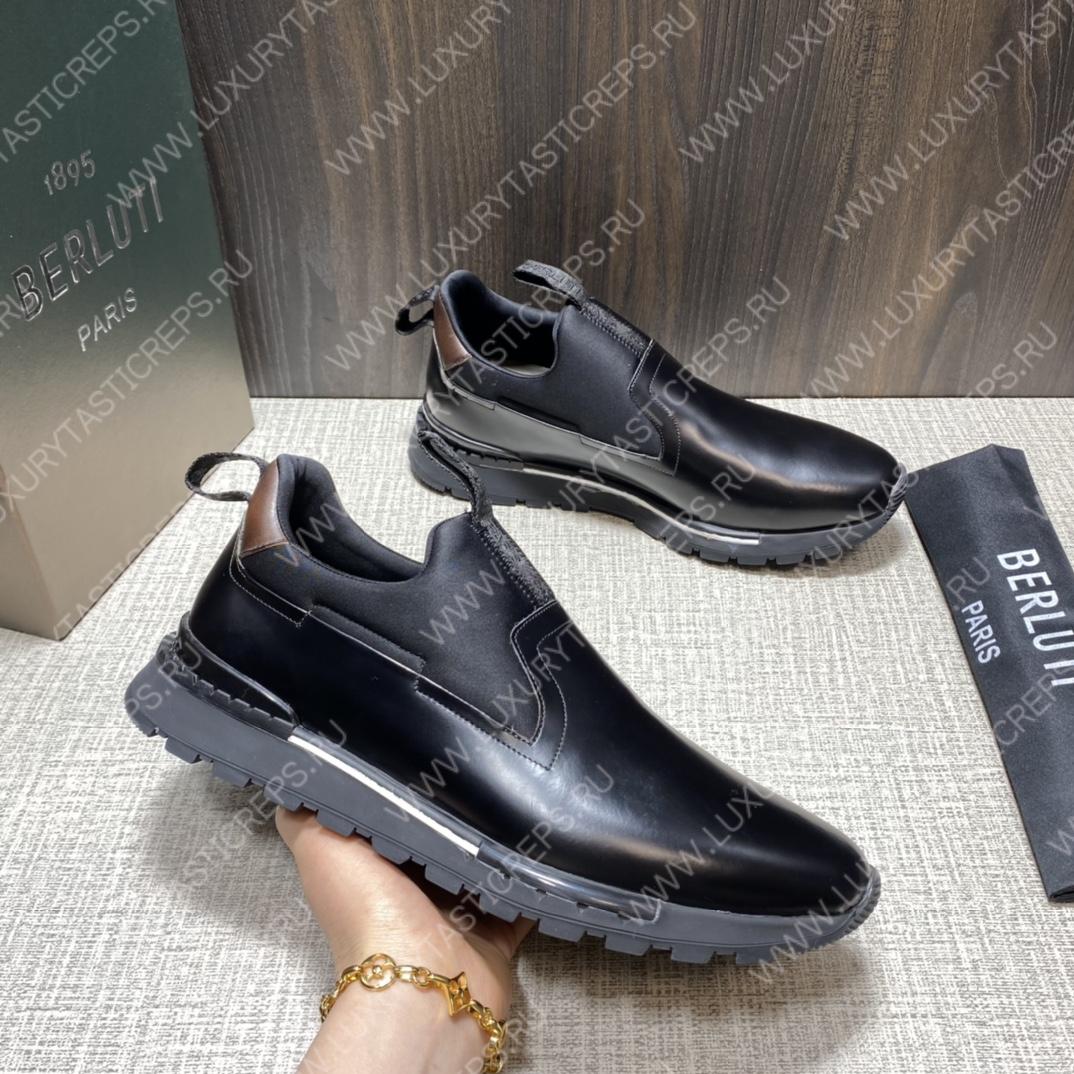 BERLUTI FAST TRACK SNEAKER BLACK S4970-GC