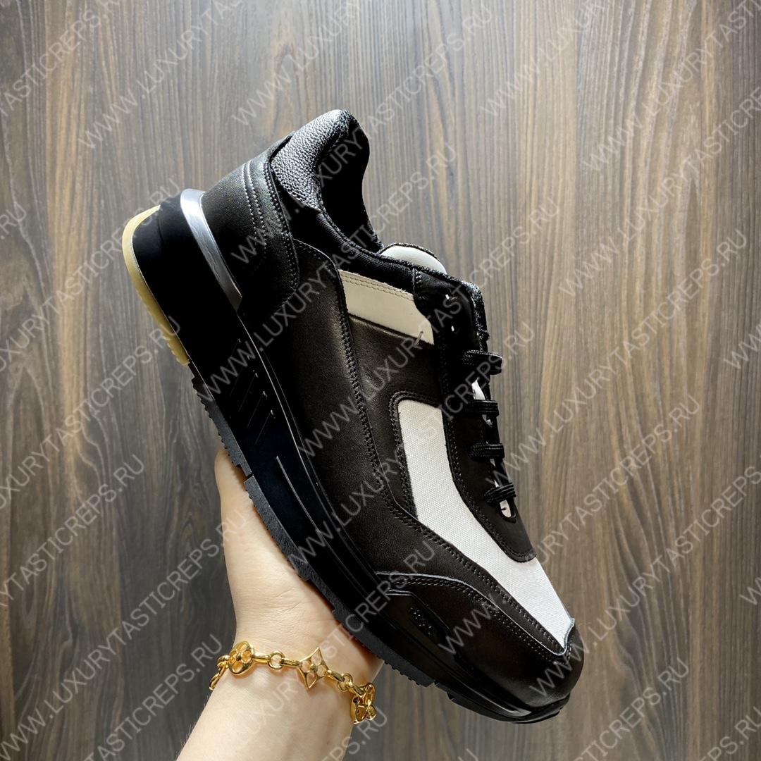 BERLUTI SHADOW KNIT SNEAKER BLACK AND WHITE S6132-Z5