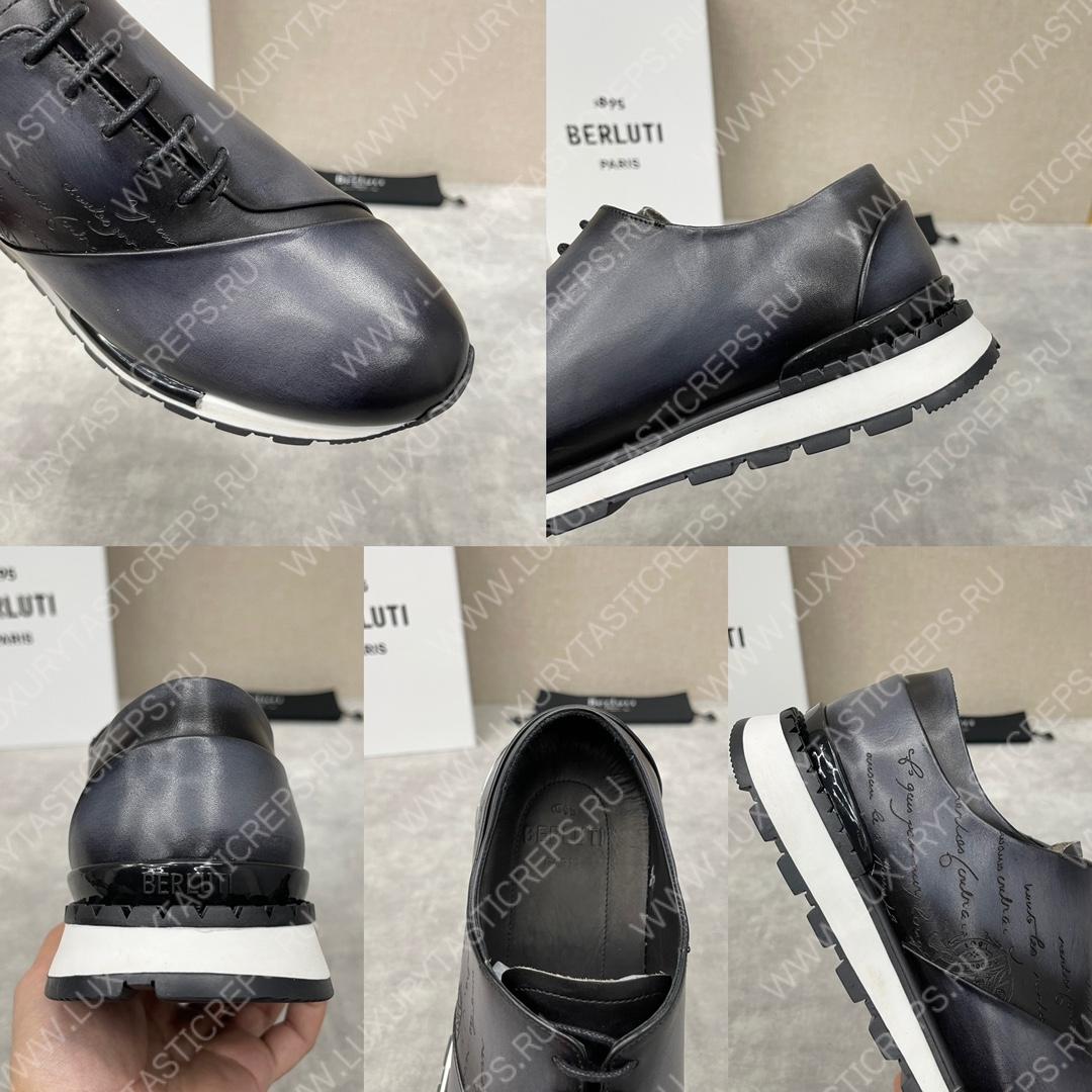 BERLUTI FAST TRACK SNEAKER BLACK S3873-GC4