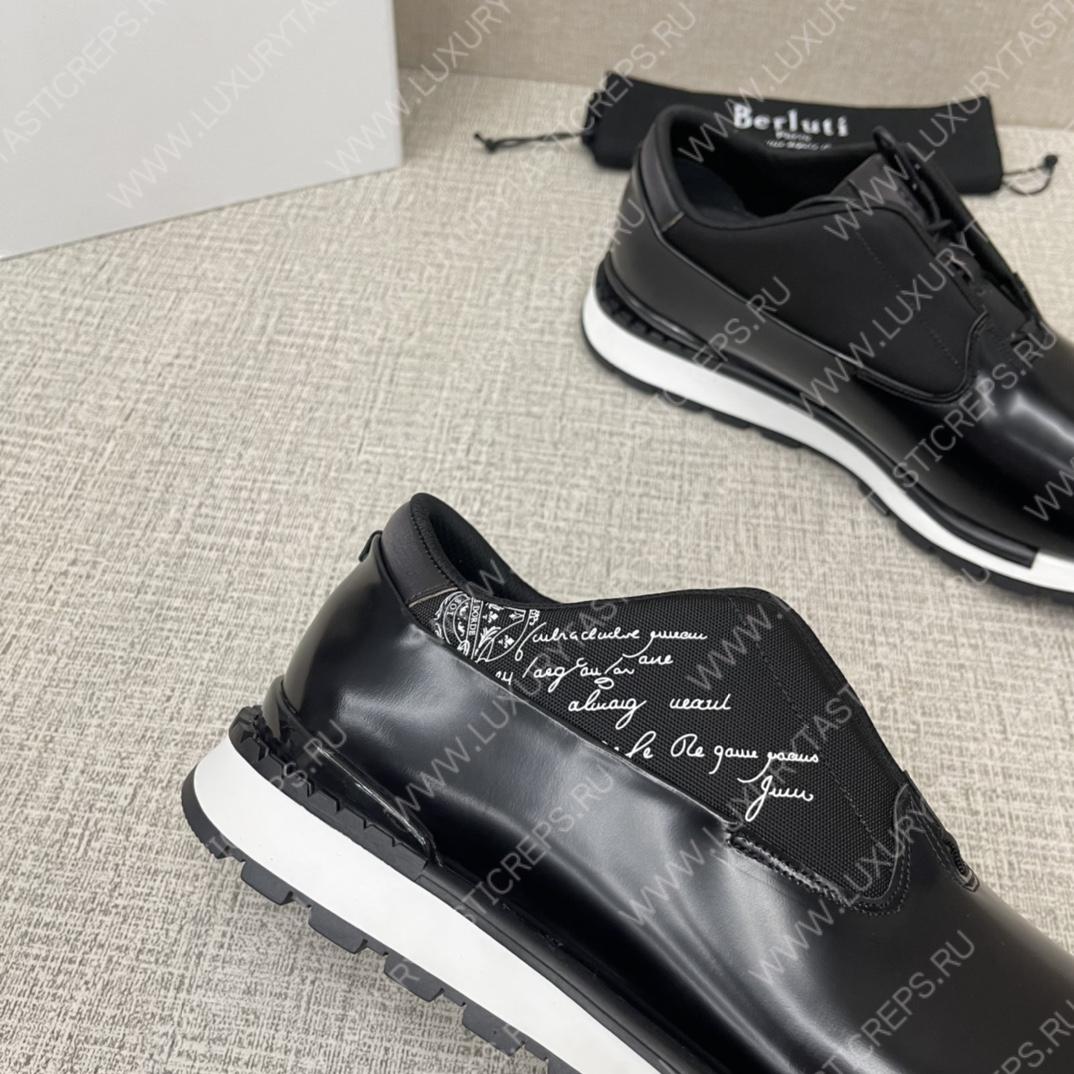 BERLUTI FAST TRACK SNEAKERS BLACK S5541-V2