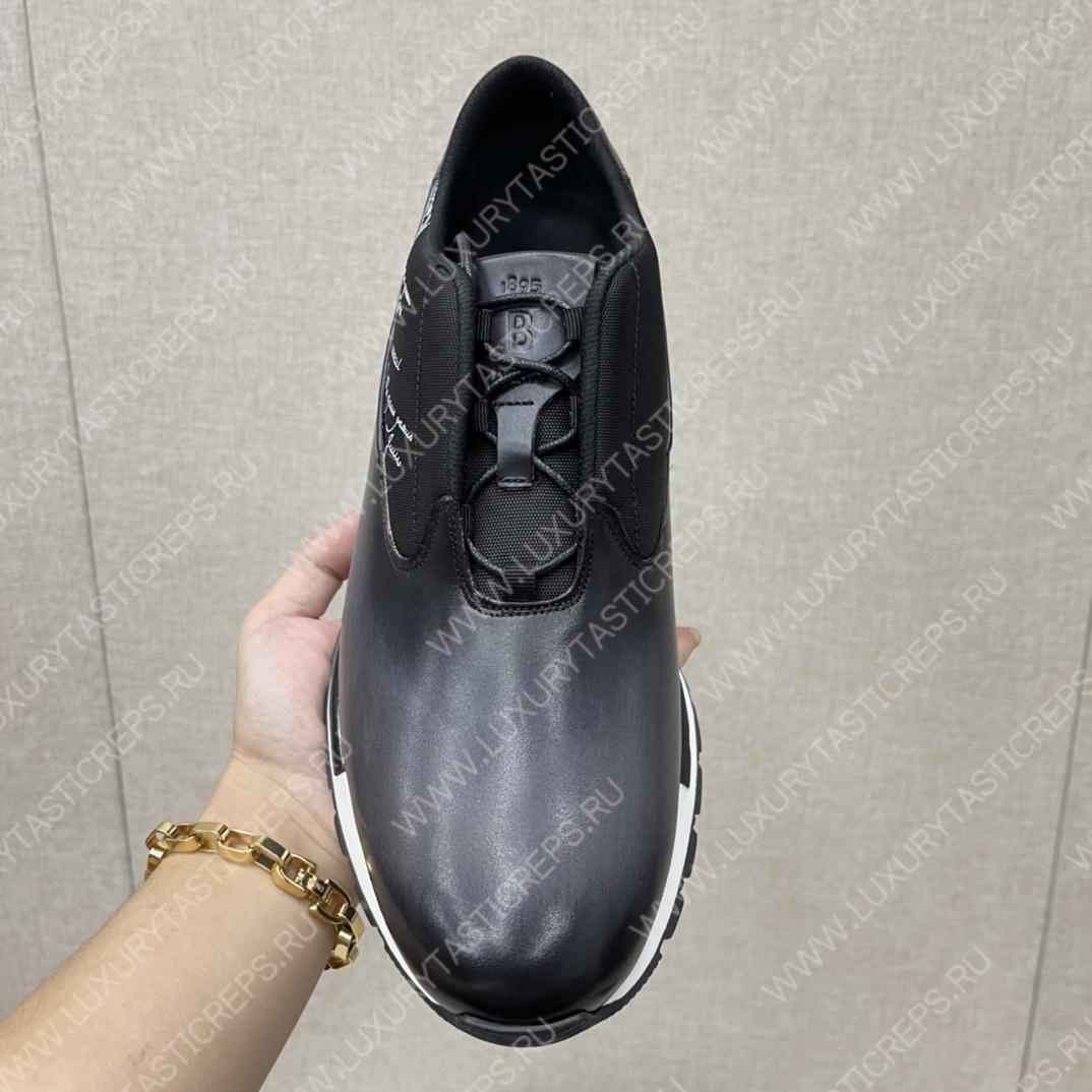 BERLUTI FAST TRACK SNEAKERS BLACK S5541-V2