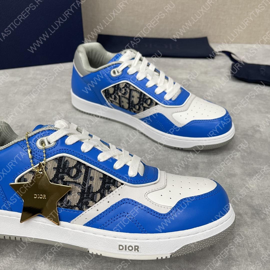 D*or b27 low-top sneaker blue and white am1vi327tcch