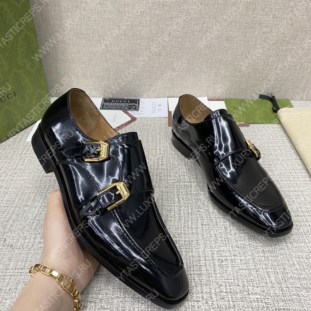 G*u*i signora double monk strap shoes m60171