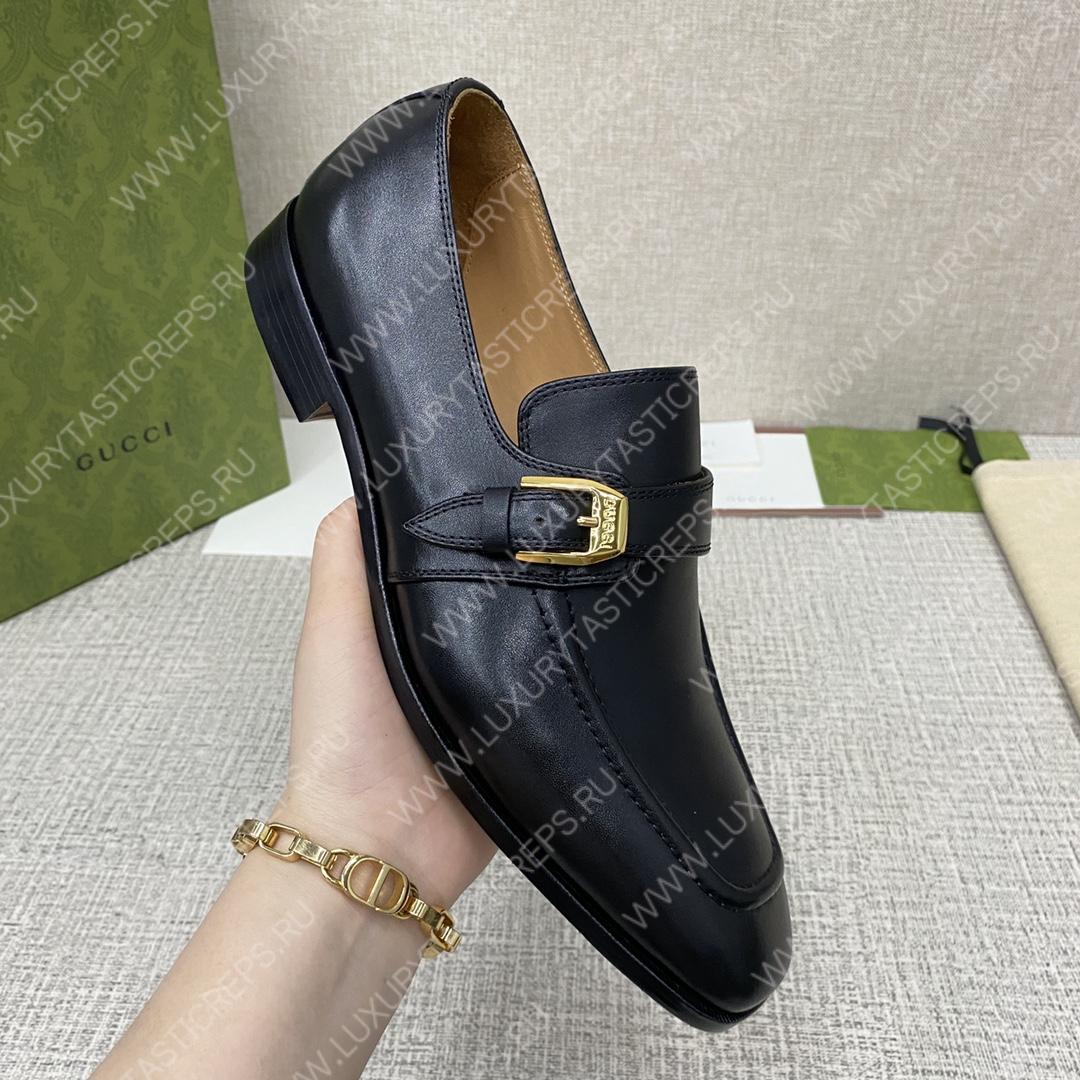 G*u*i signora monk strap shoes black m60173