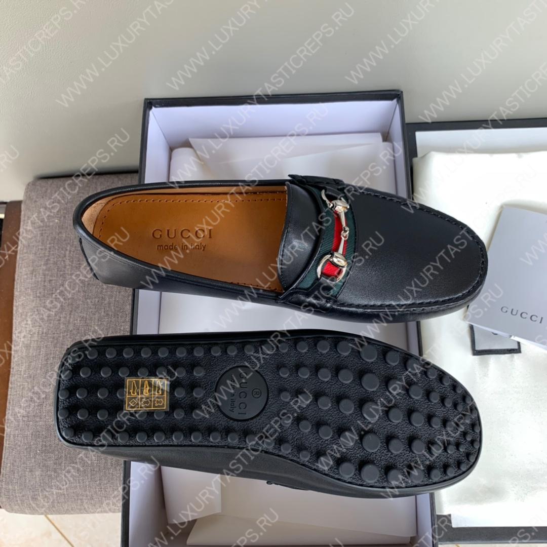 G*u*i men’s 1953 horsebit loafer black 307929
