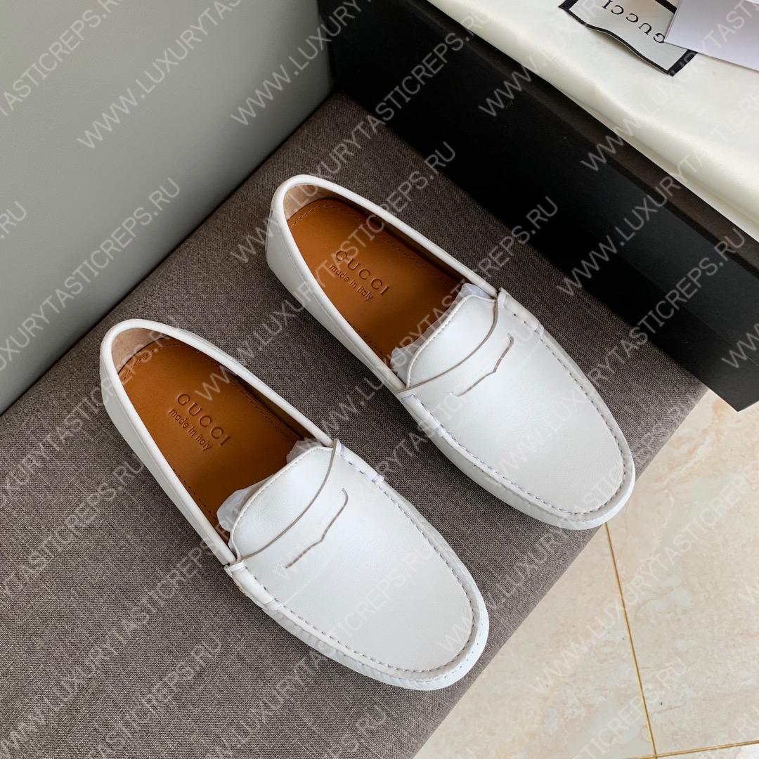 G*u*i men’s 1953 horsebit loafer white 307929