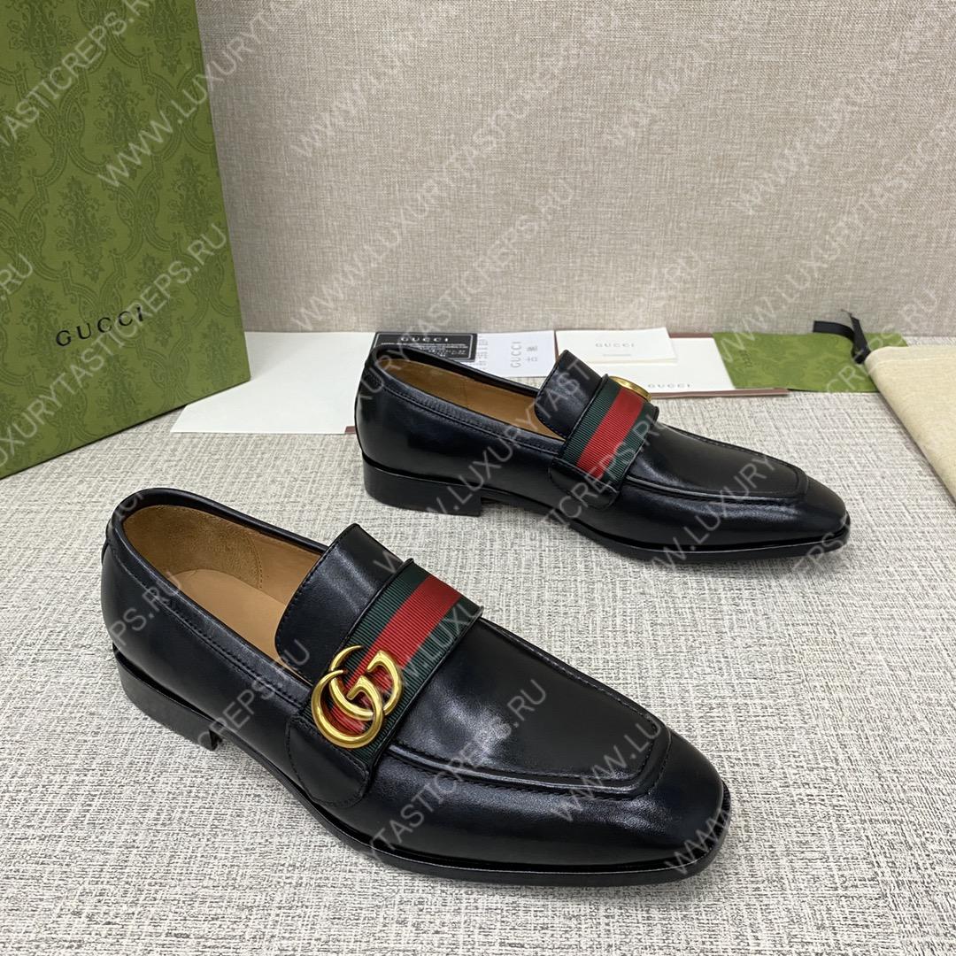 G*u*i loafer with tassels black 744406 1w610 1066