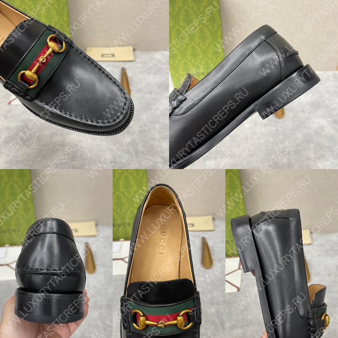G*u*i loafer with horsebit black 655579