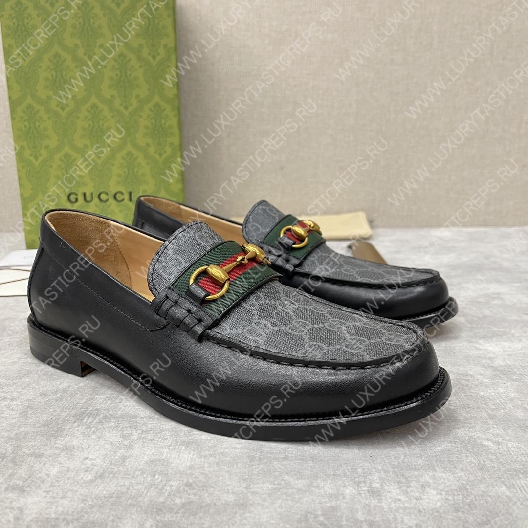 G*u*i loafer with horsebit grey 655579