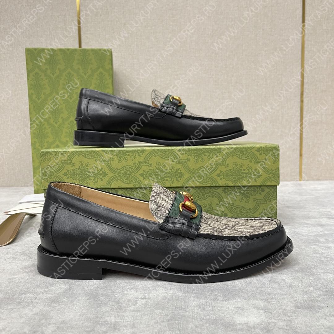 G*u*i loafer with horsebit beige 655579