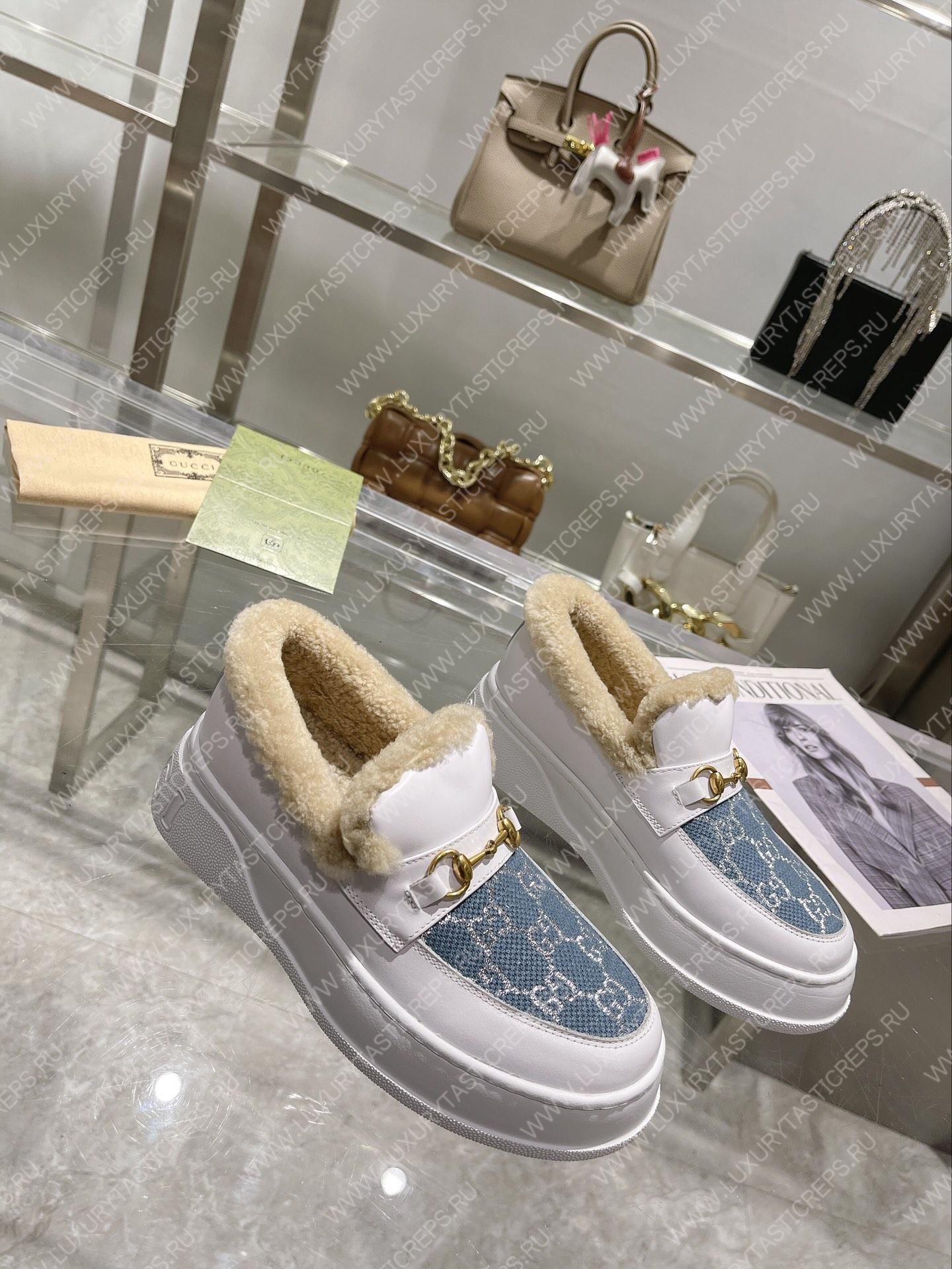 G*u*i loafer white 730227