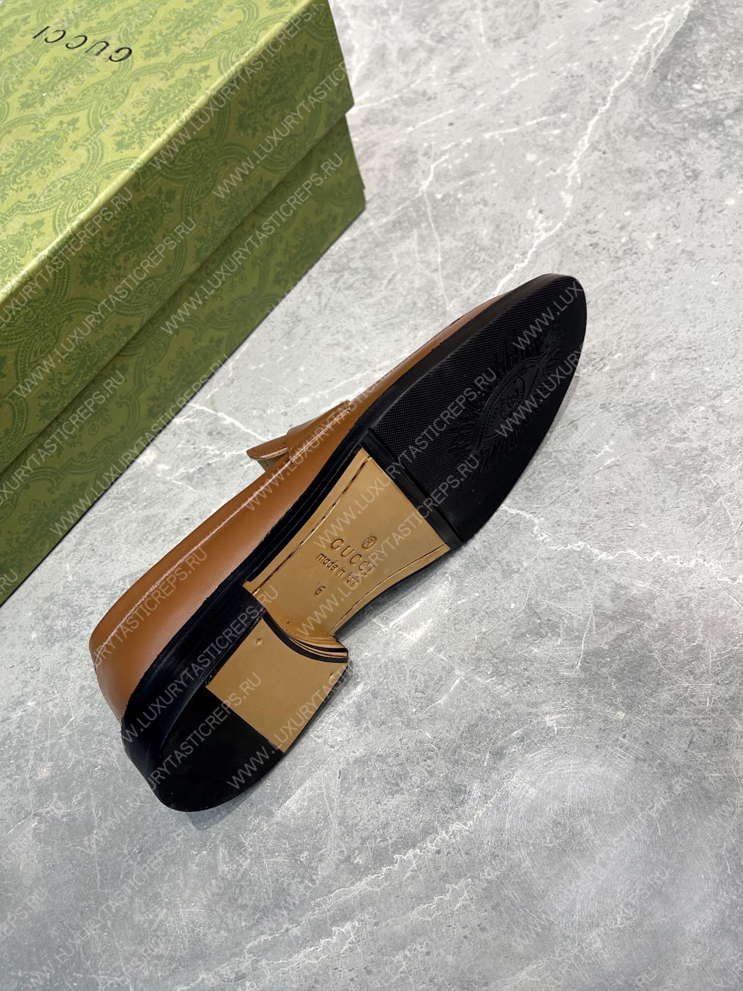 G*u*i men’s loafers brown 712351