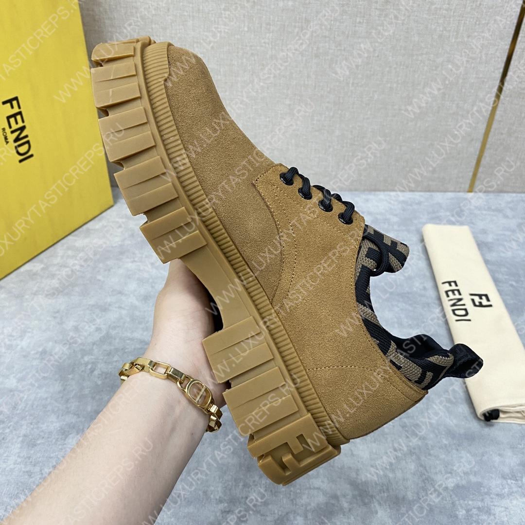 F**di lace-ups light brown 7l1459ad