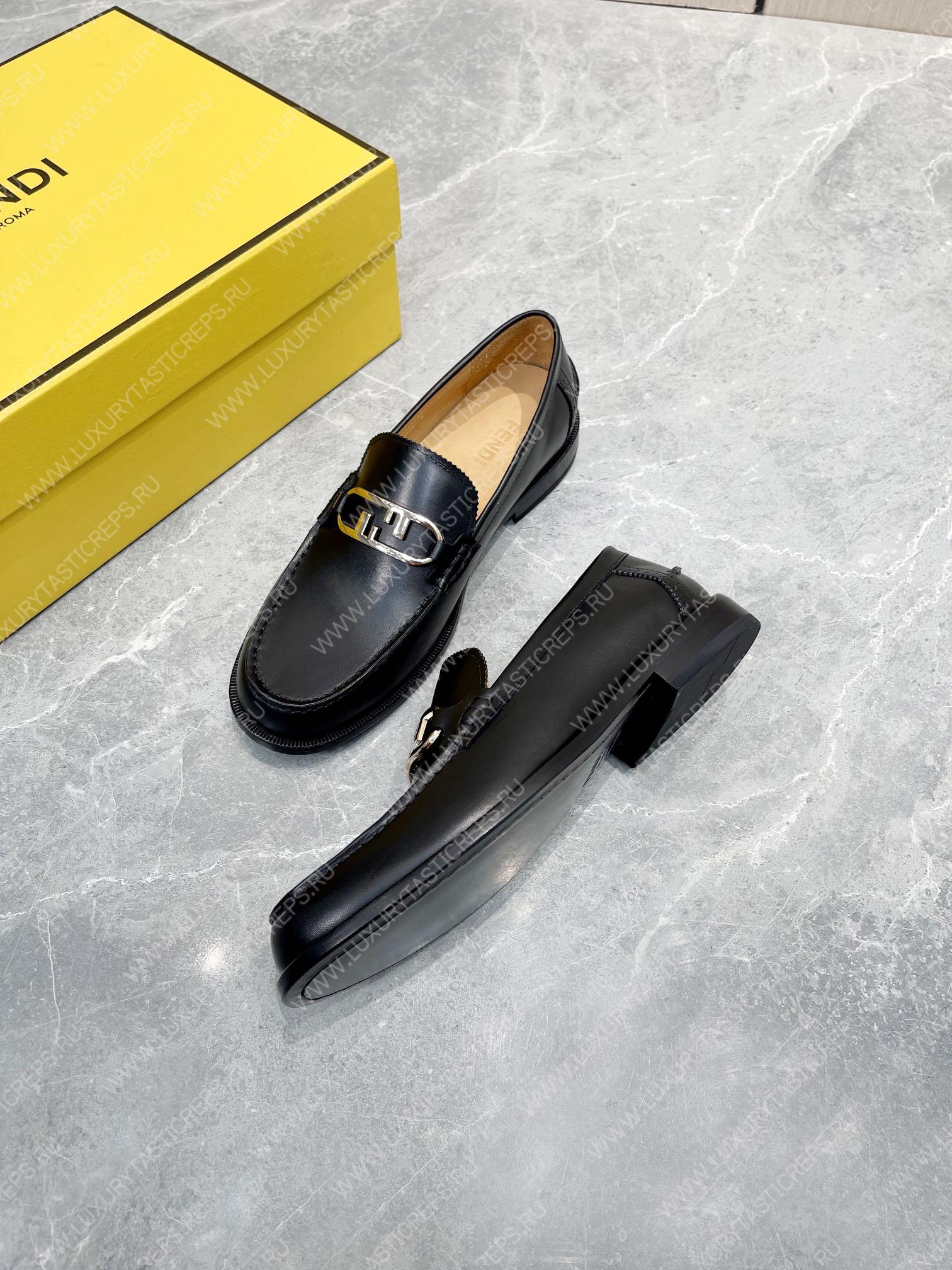 F**di o’lock driving loafers black 7d1561a