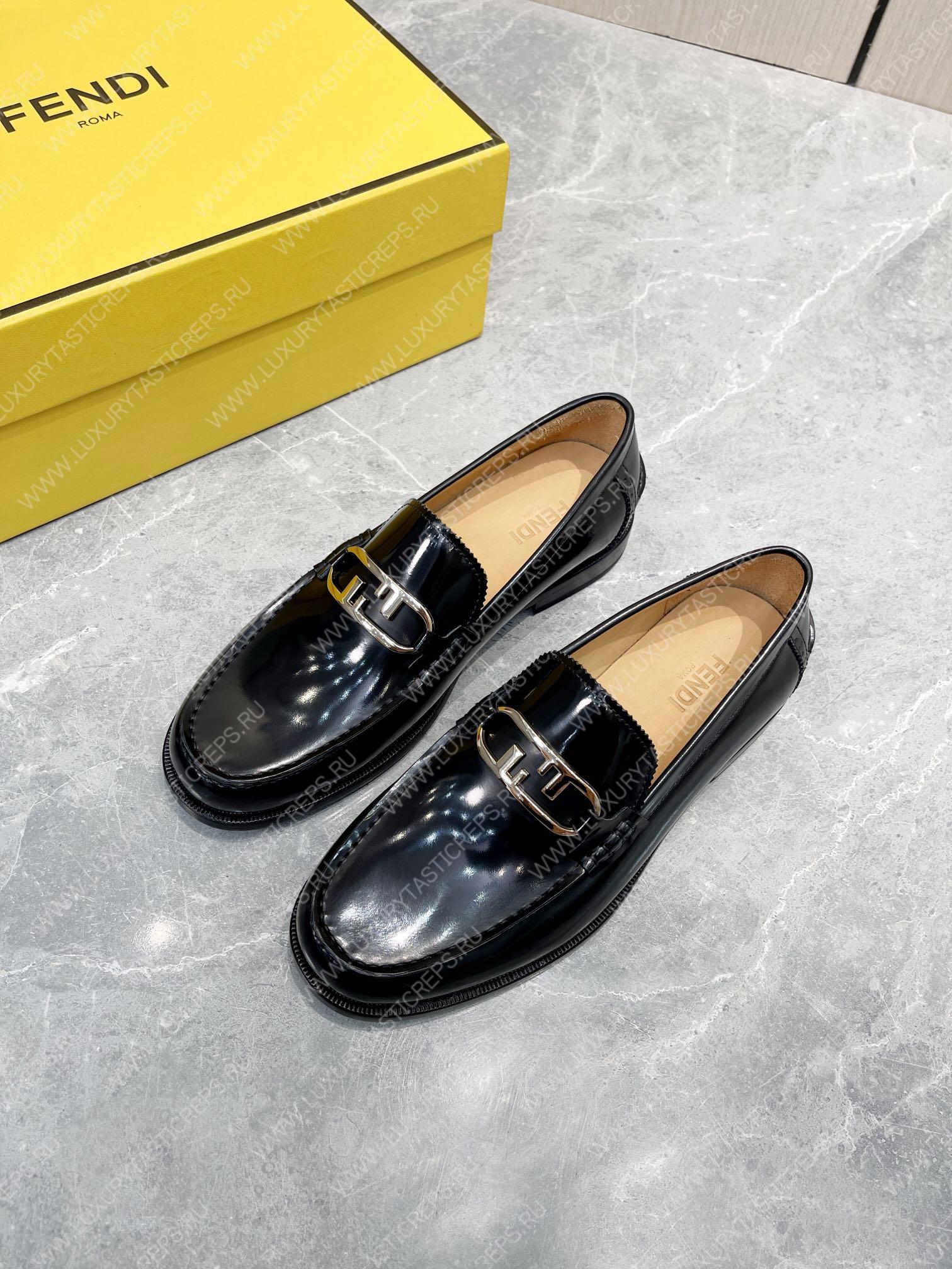 F**di o’lock driving loafers black 7d1561a