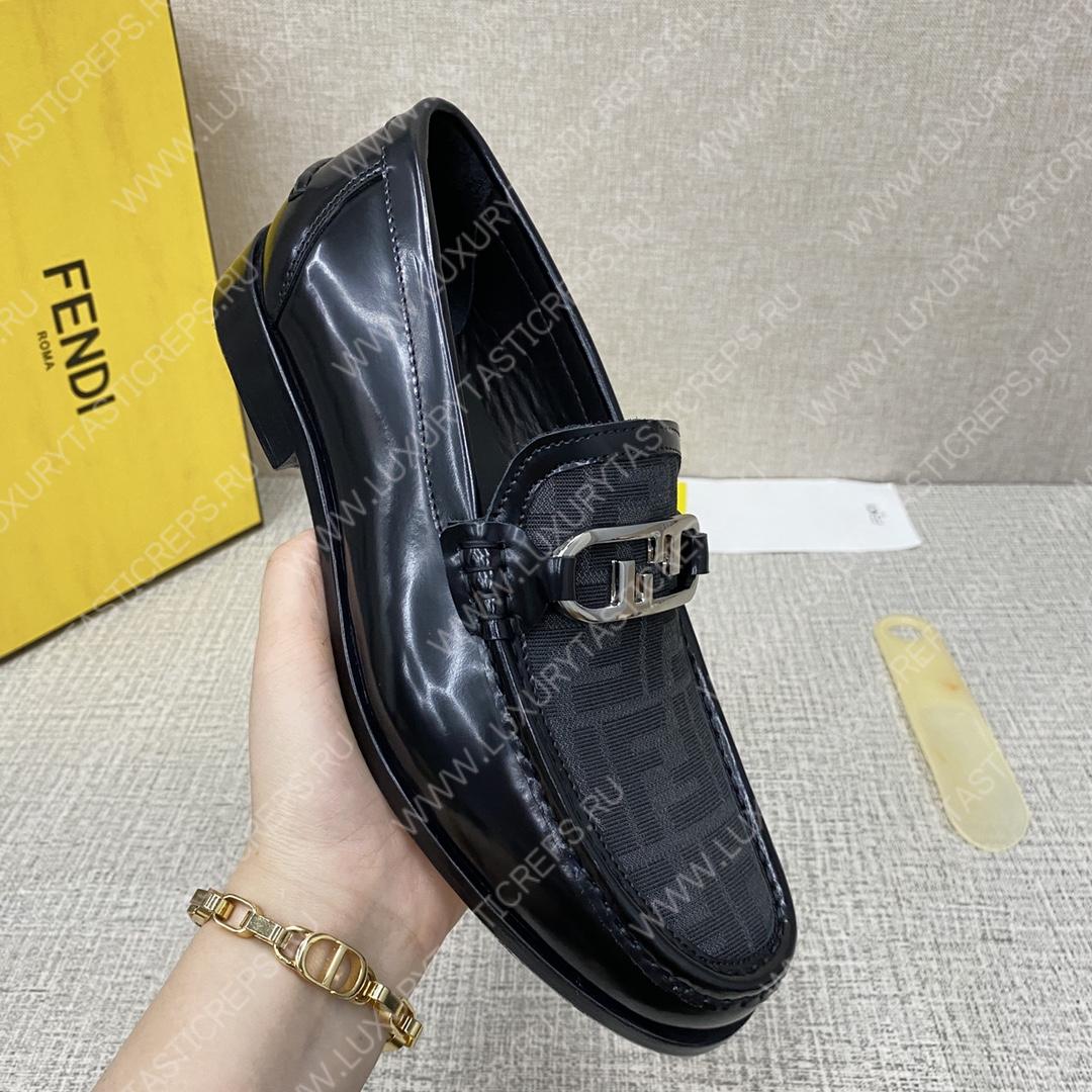 F**di o’lock driving loafers black 7d1561ajz