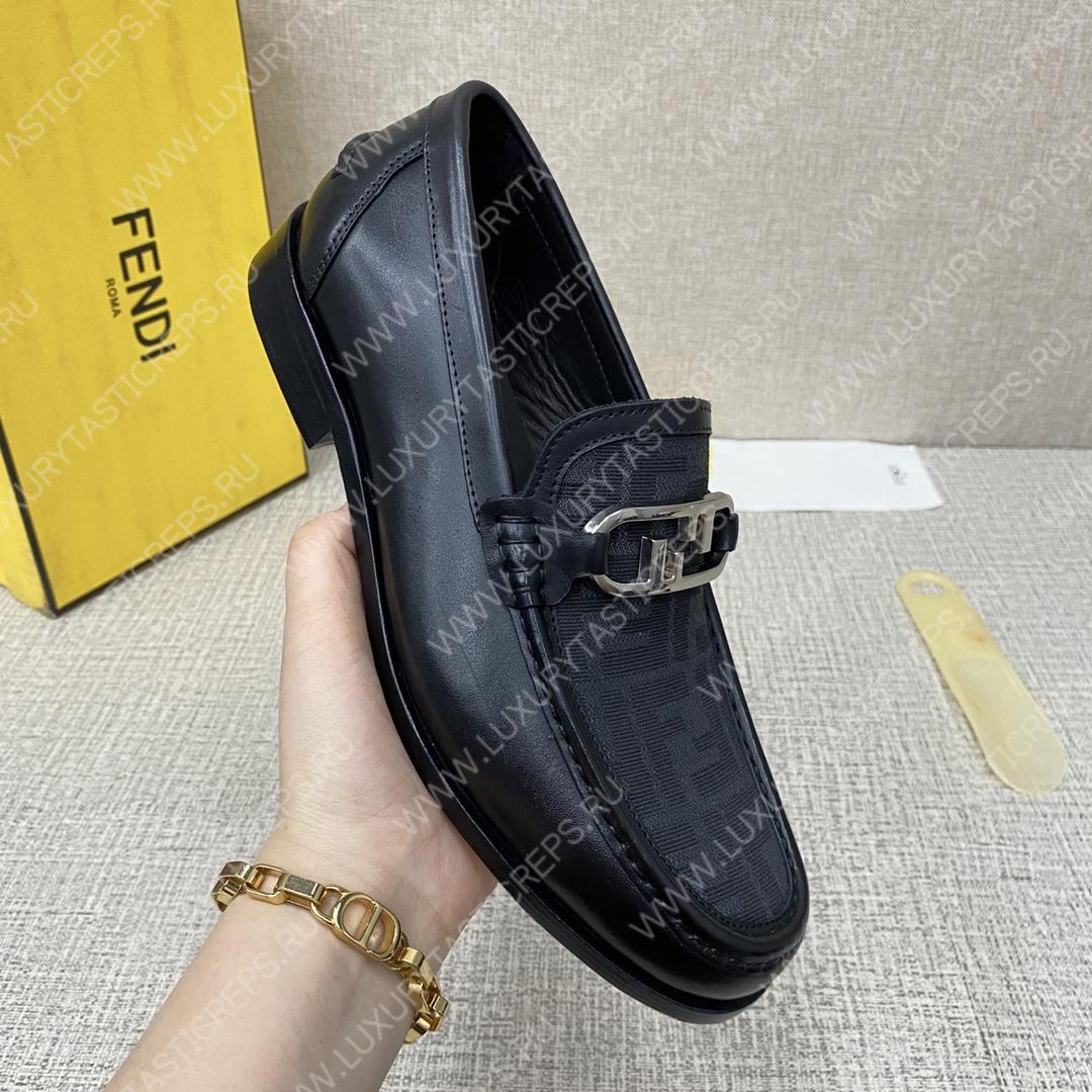 F**di o’lock driving loafers black 7d1561ajz