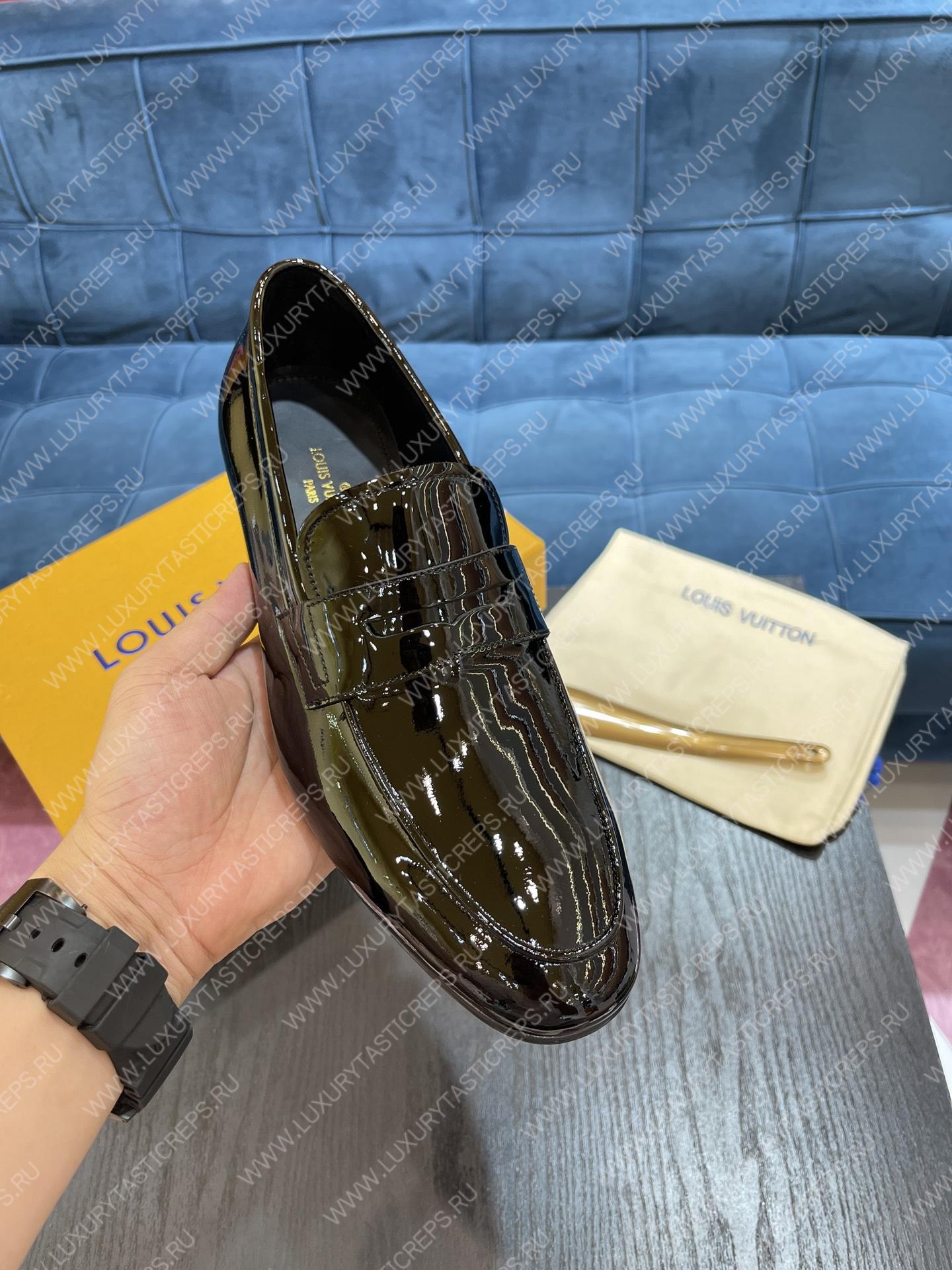l**is V*t*n lv flex loafer dark green 1a9a9w