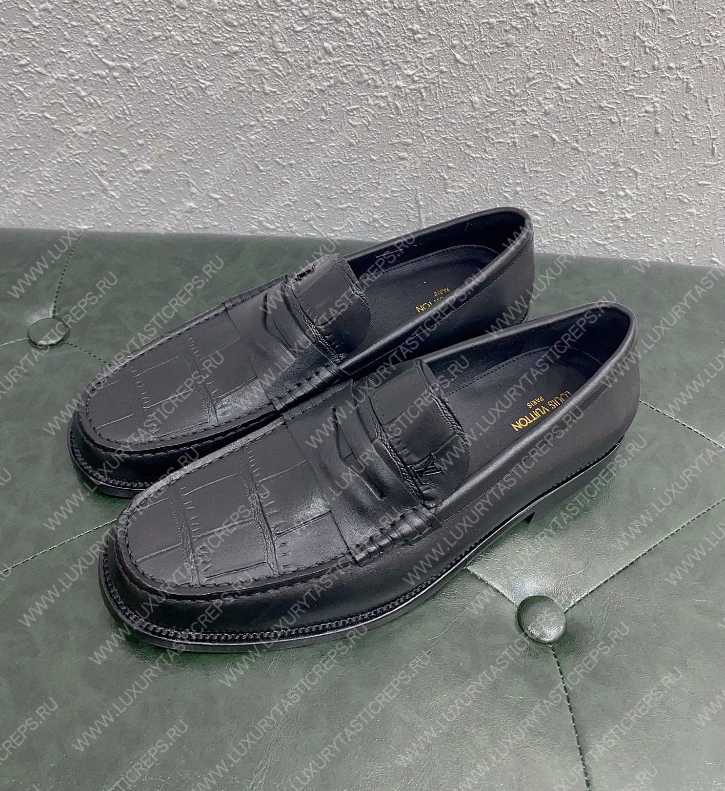 l**is V*t*n l**is loafer black 1aaso6