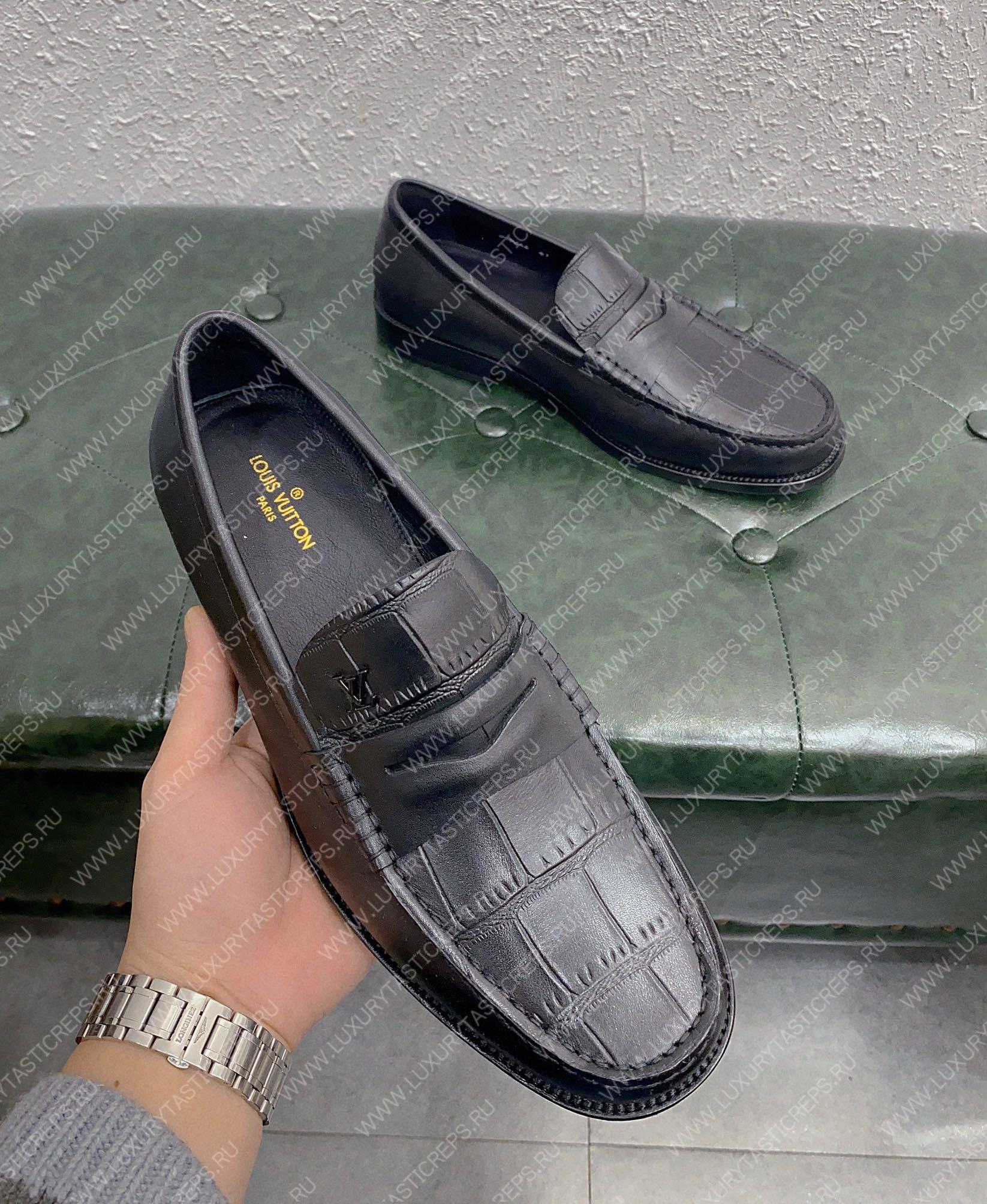 l**is V*t*n l**is loafer black 1aaso6