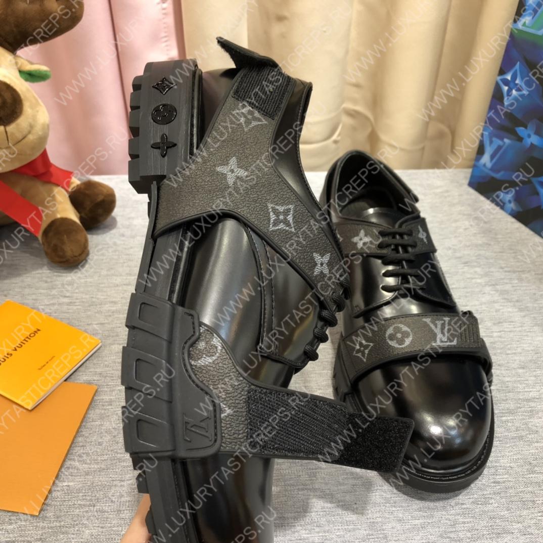 l**is V*t*n derby harness shoes black 674591b