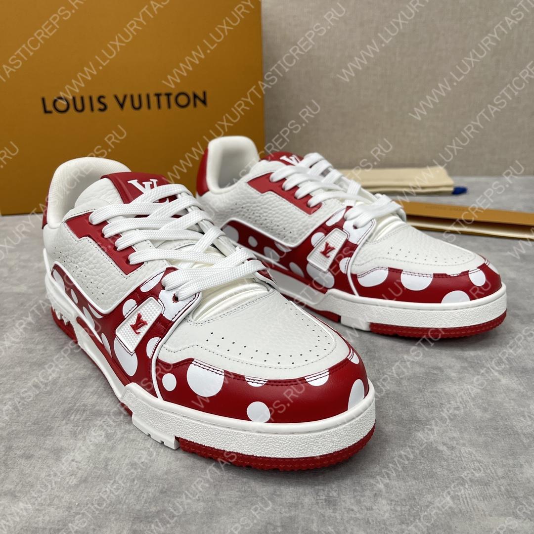 l**is V*t*n infinity dot sneakers red and white 1ab9h7
