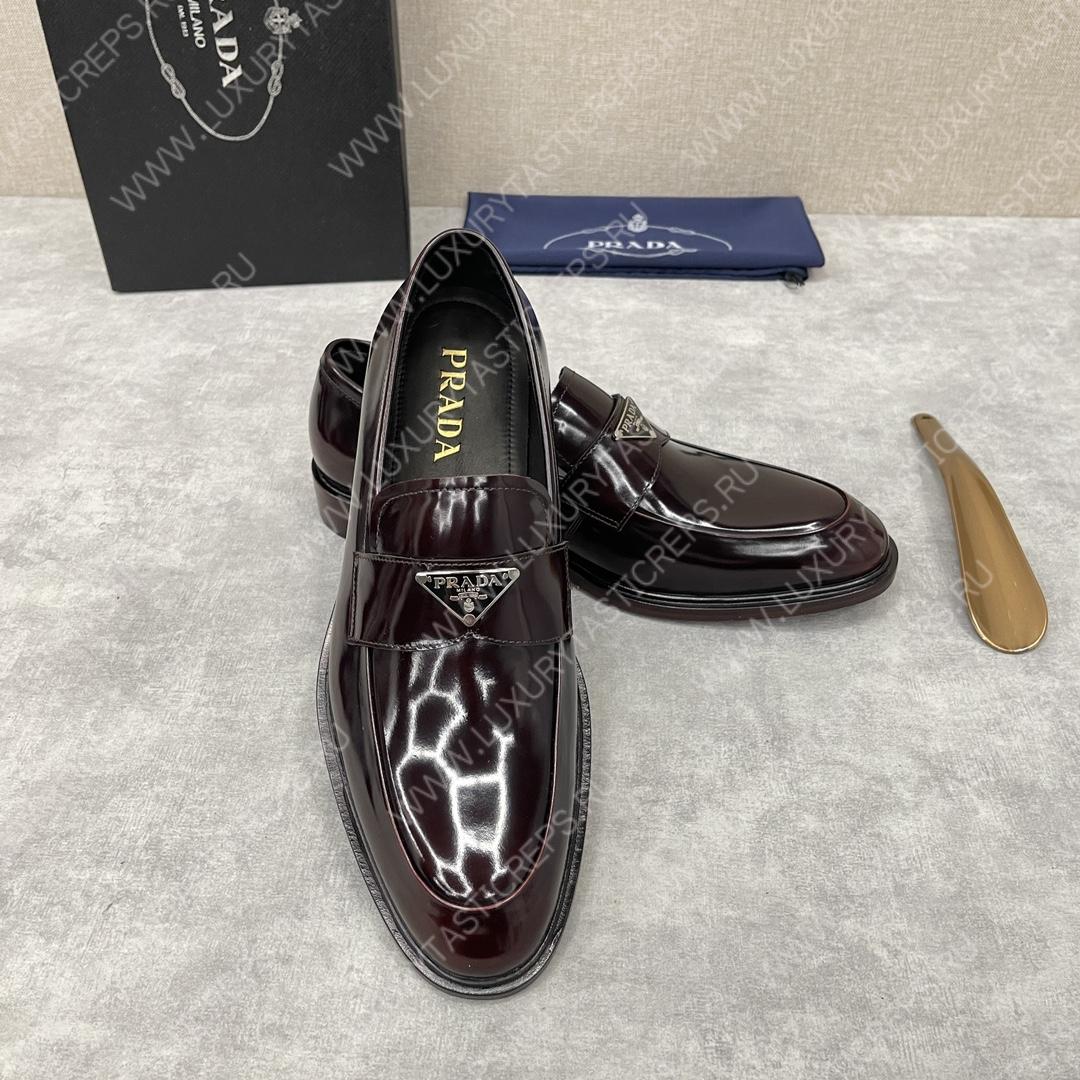Pra*a loafers burgundy 2db180