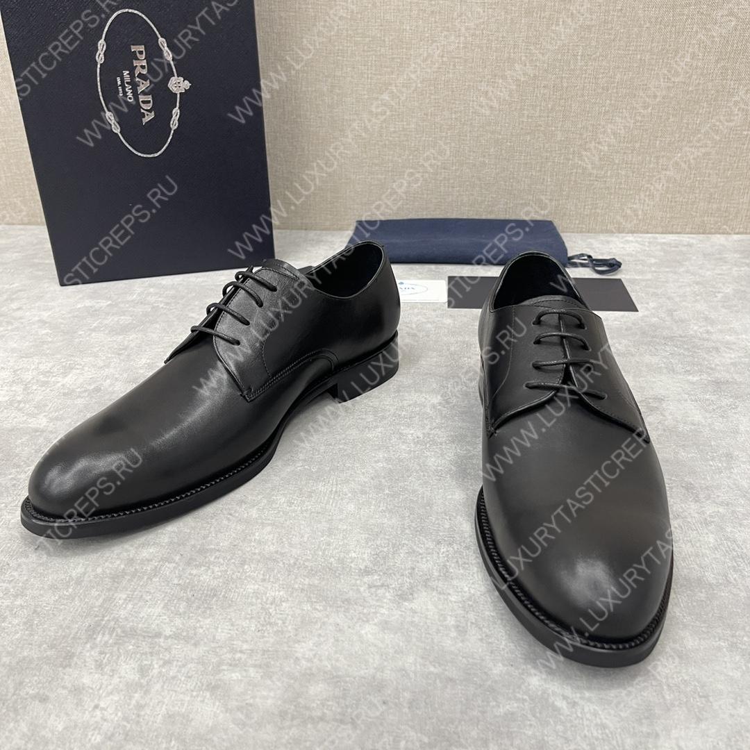 Pra*a saffiano oxford shoes black 2eb172