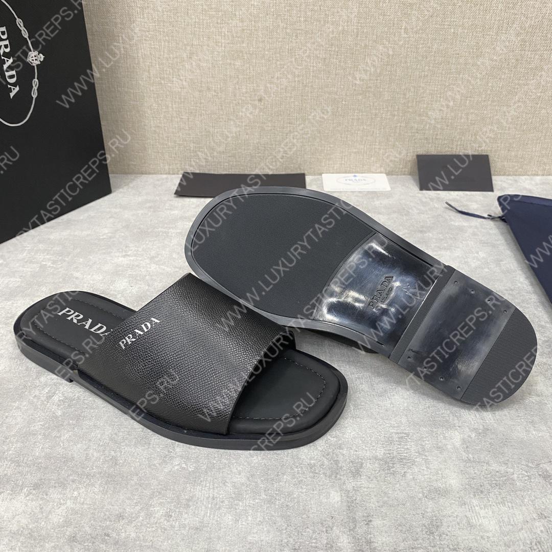 Pra*a leather sandals black 2y5018