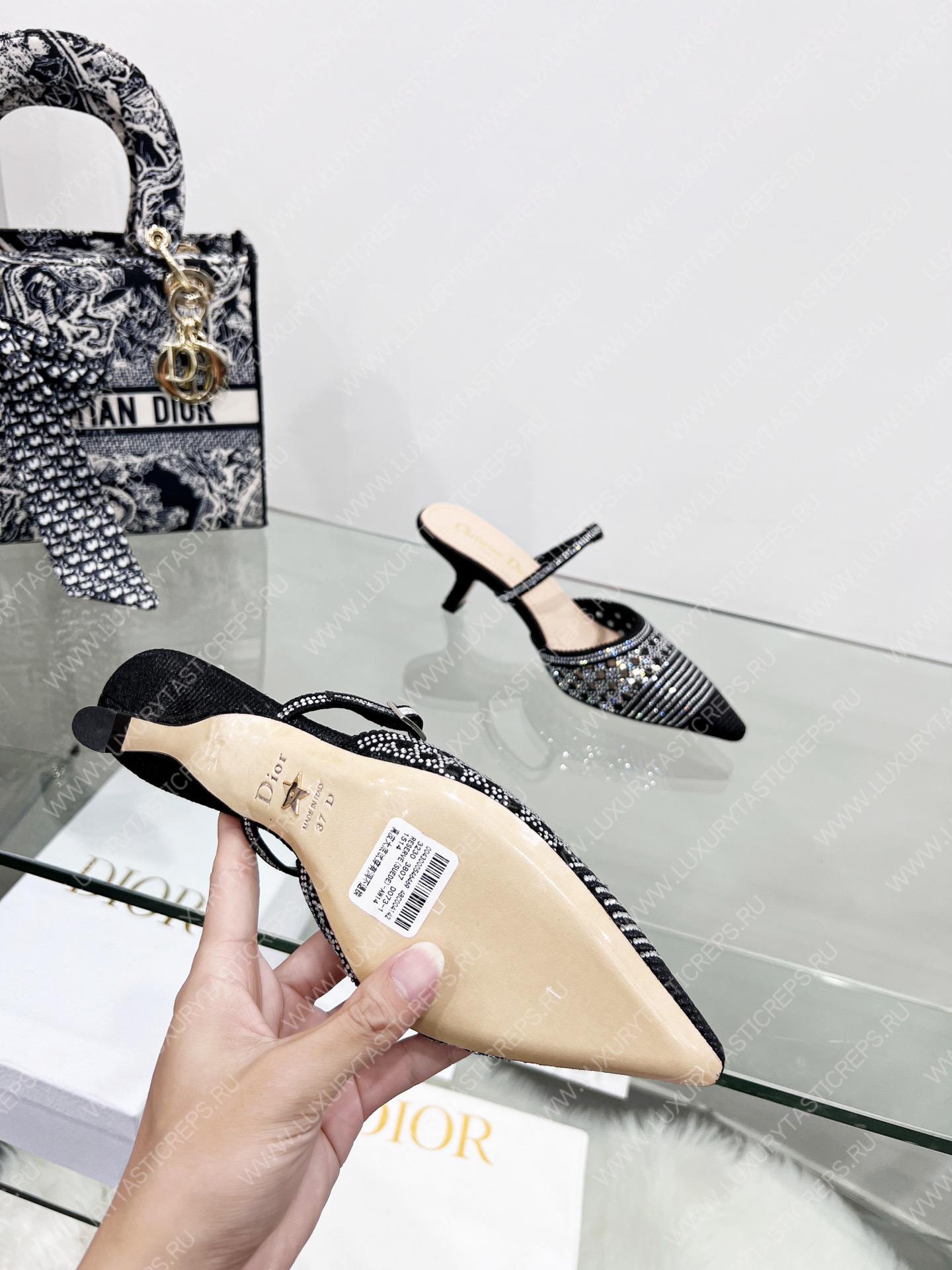 D*or capture heeled mule black kcp927sry