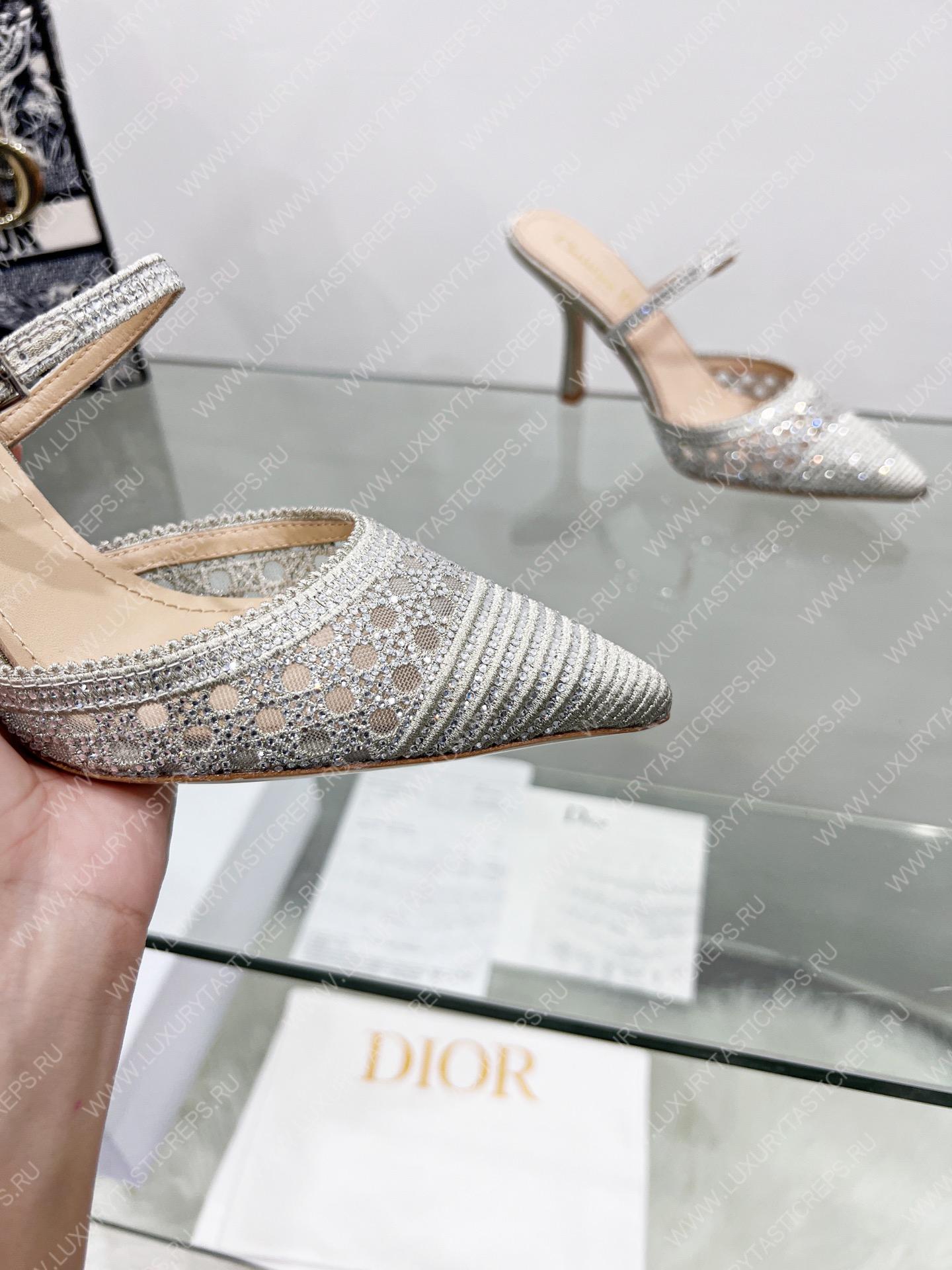 D*or capture heeled mule grey kcp927sry