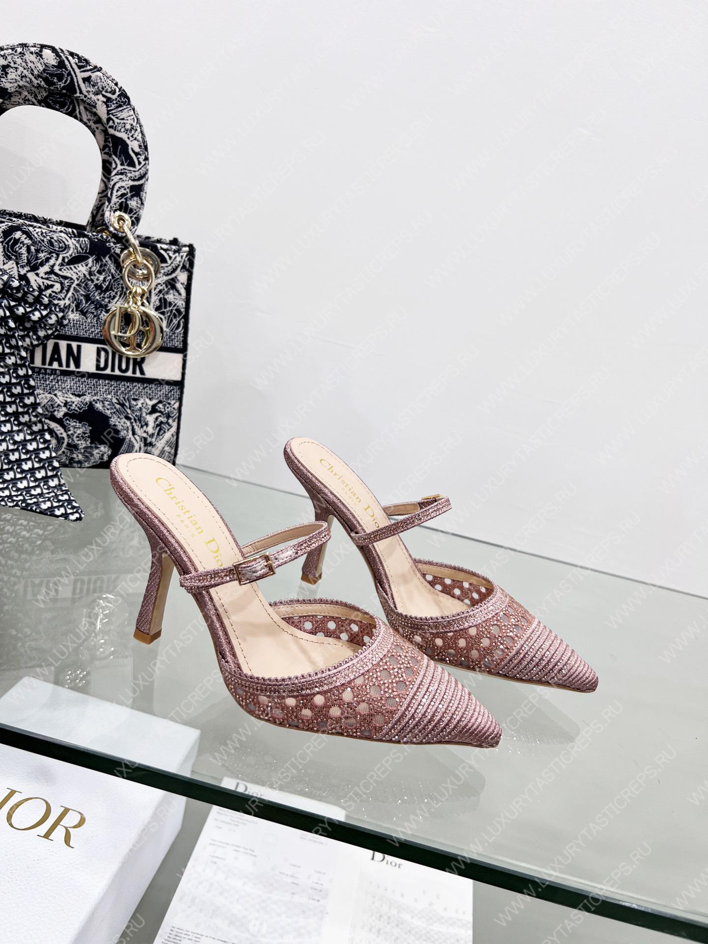 D*or capture heeled mule pink kcp927sry