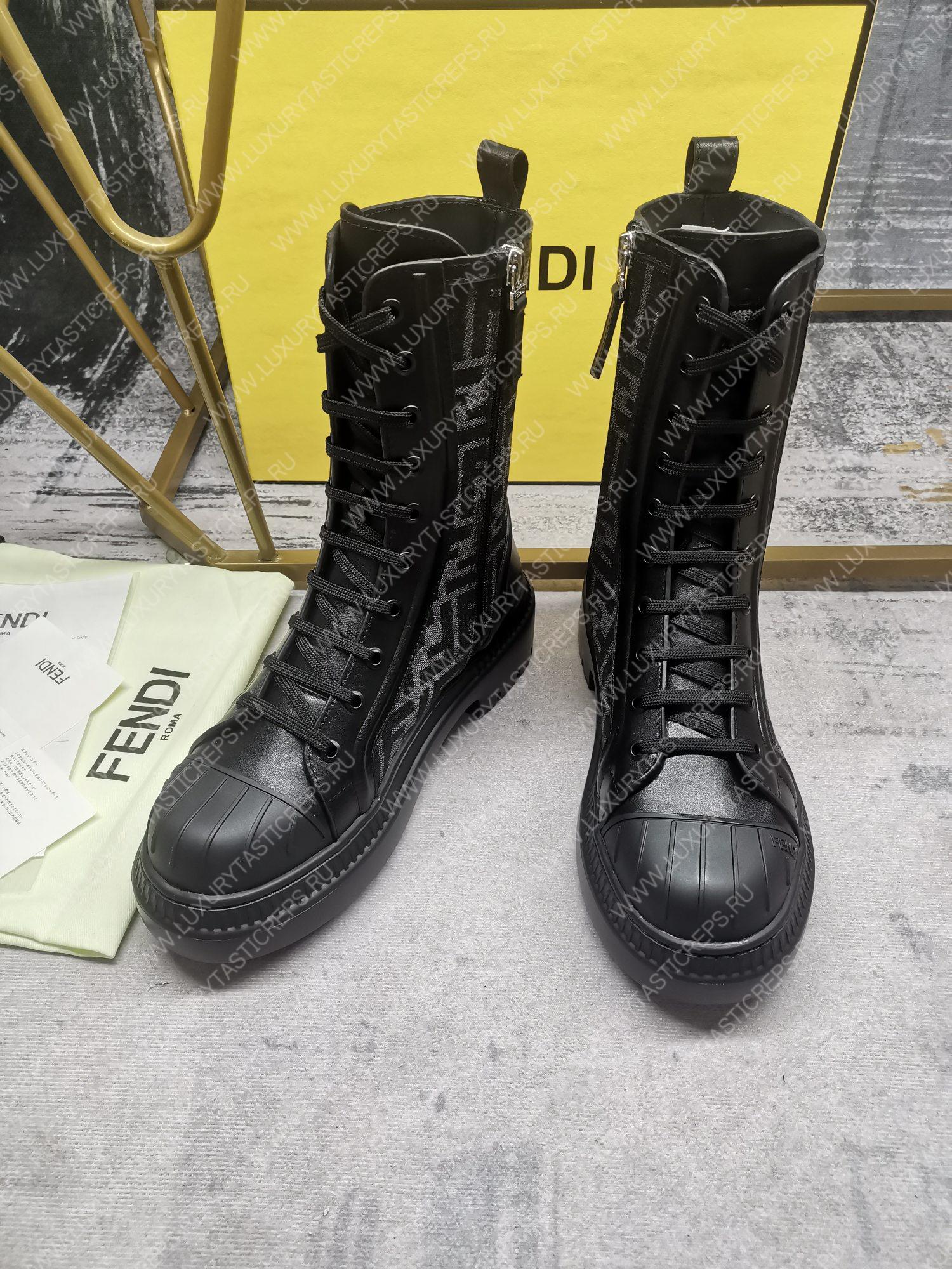 F**di domino biker booties black 8t8353ajzff0tuy