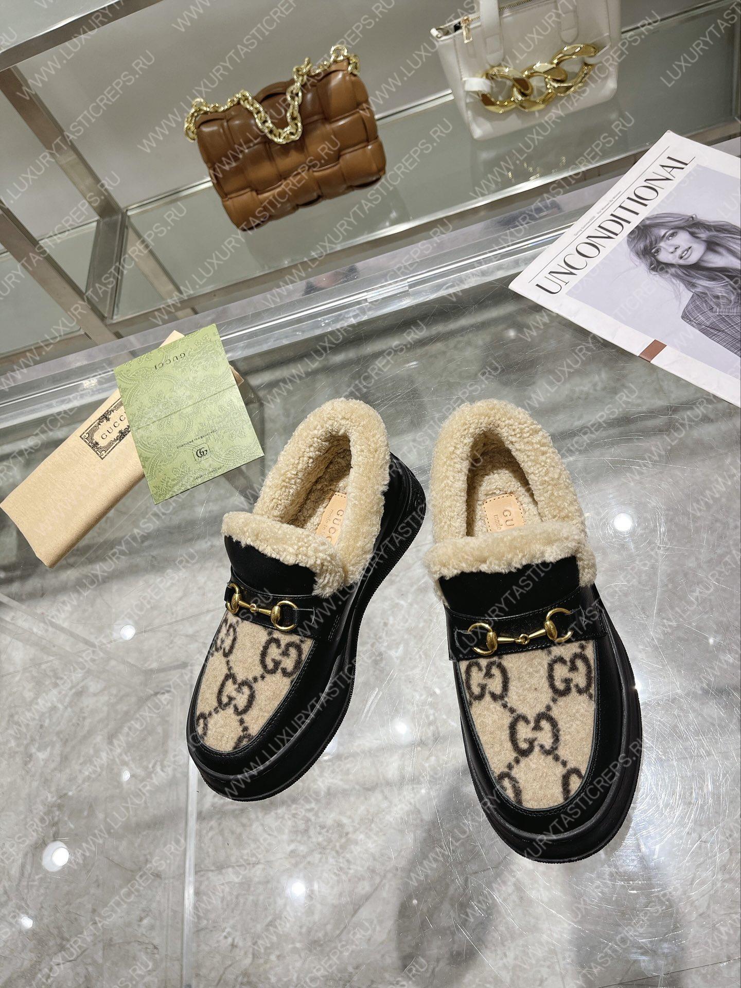 G*u*i horsebit ankle boot black 550036