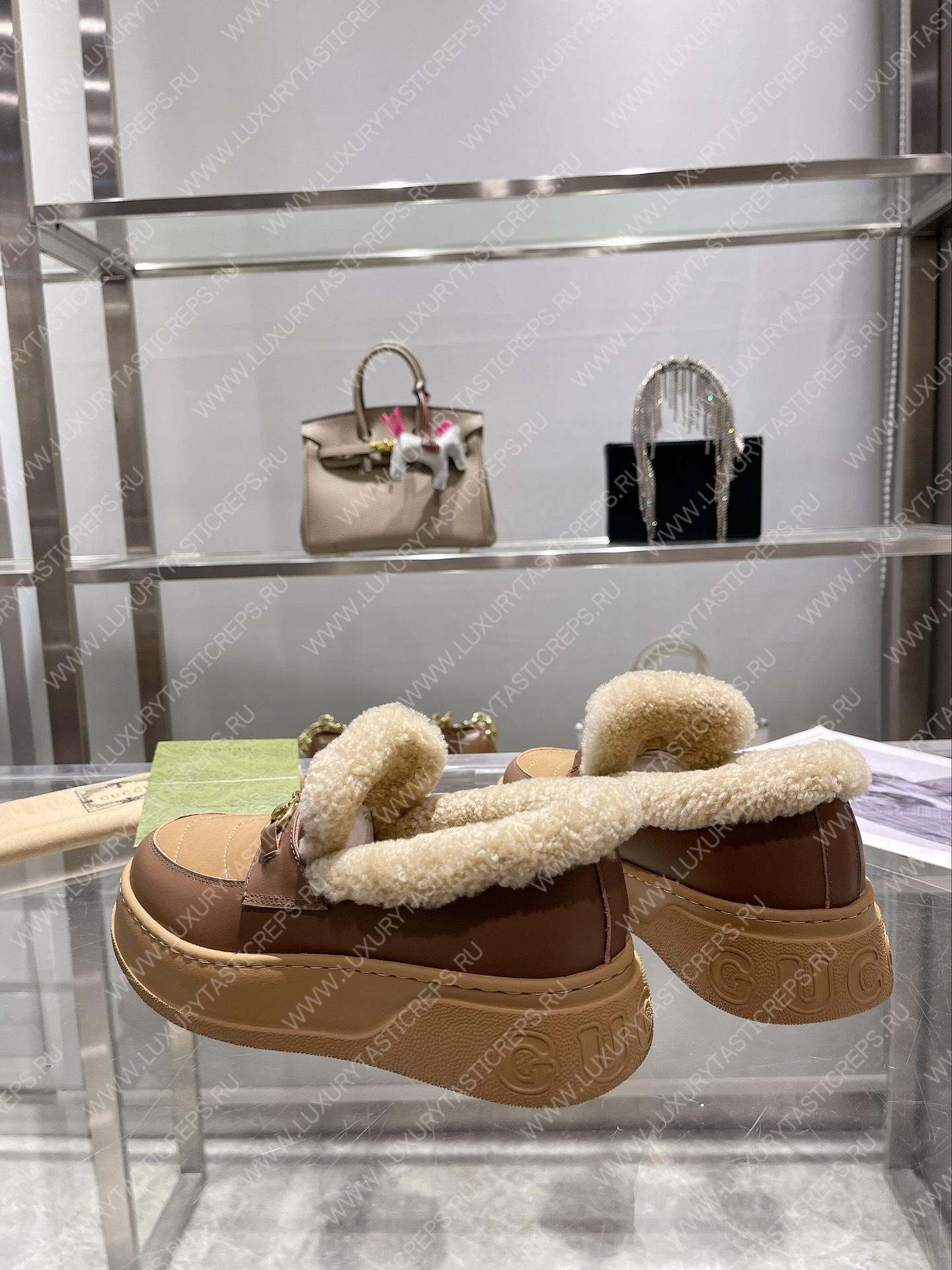 G*u*i horsebit ankle boot brown 550036