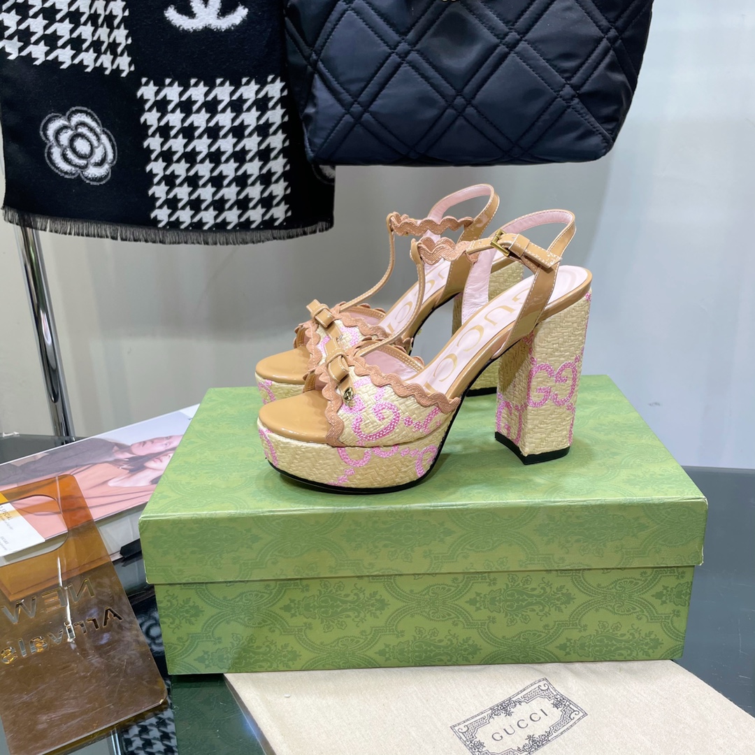 G*u*i sup*e platform sandals multicolour 730022