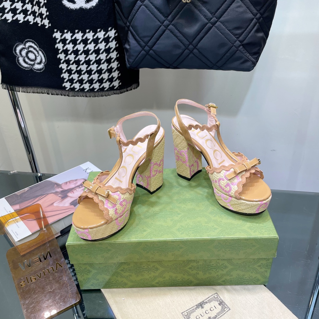 G*u*i sup*e platform sandals multicolour 730022