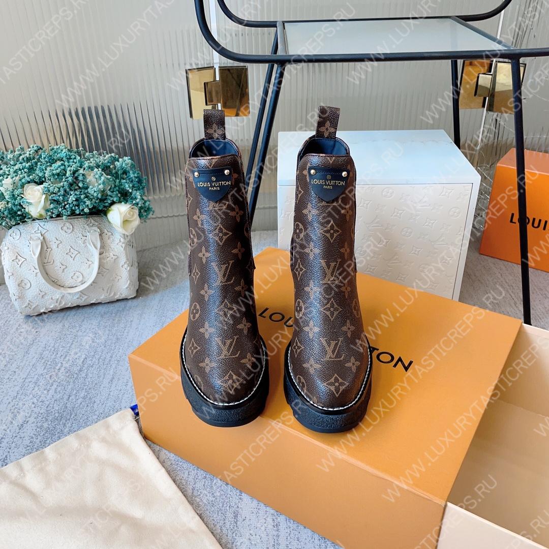 l**is V*t*n beaubourg platform ankle boots brown 1a8qck