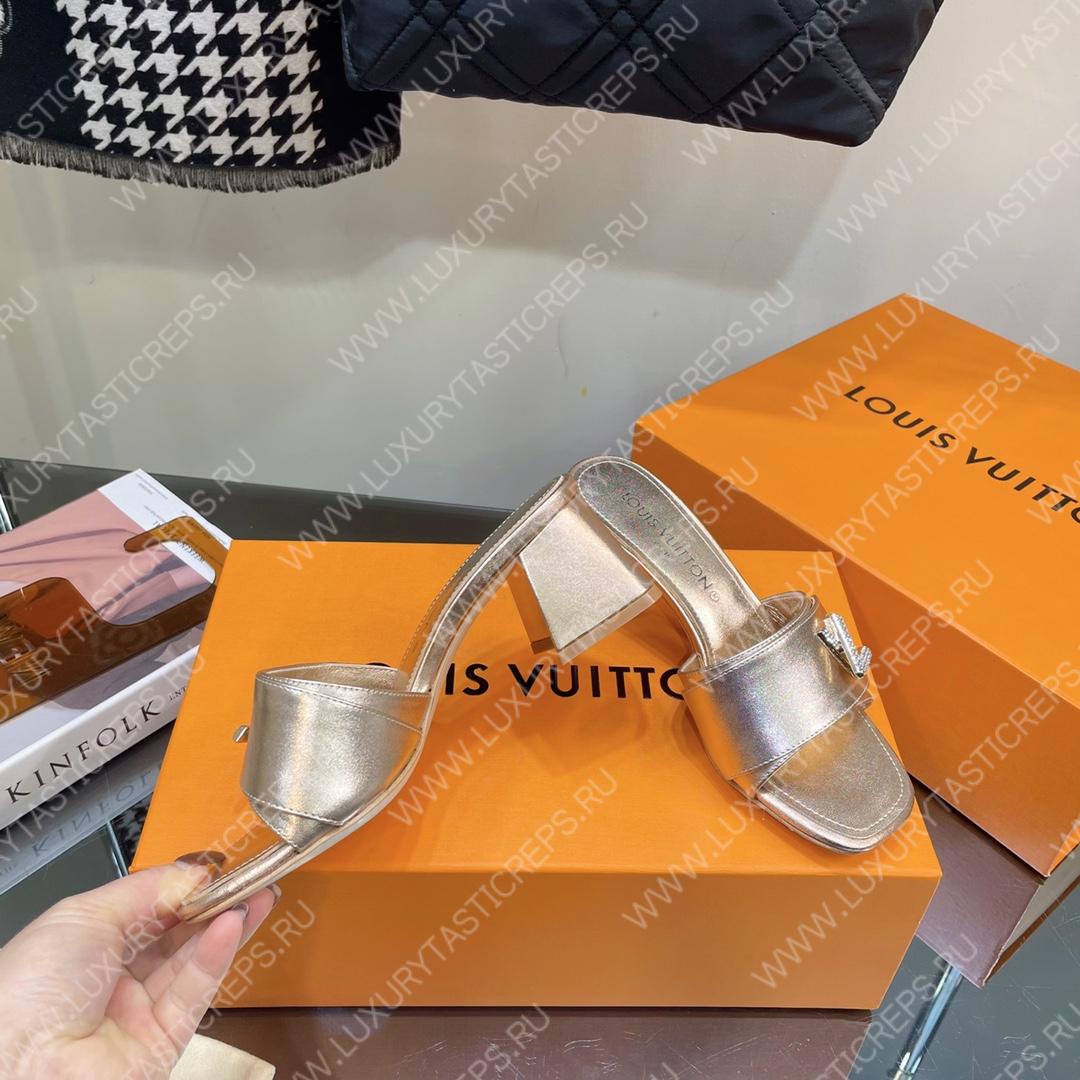 l**is V*t*n shake mule silver 1ab1kw