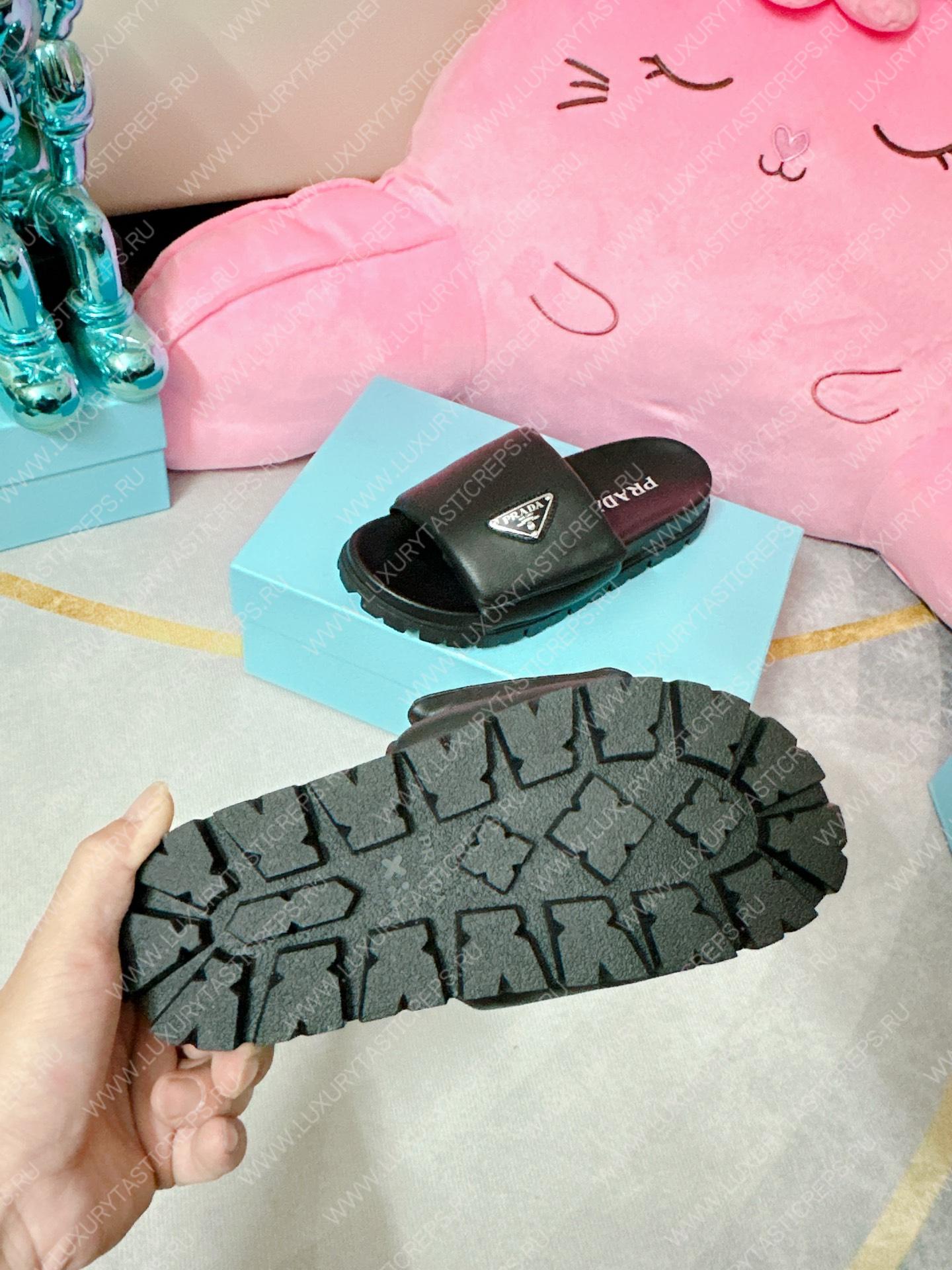 Pra*a soft padded slides black 1xx648