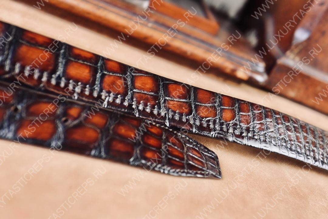BERLUTI ALLIGATOR BELT RED C0035-E2