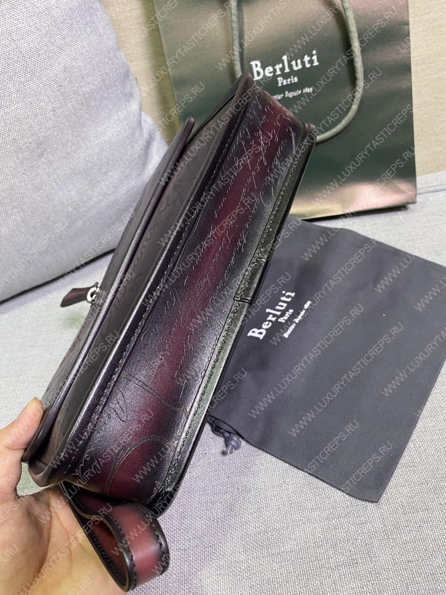 BERLUTI CIGAR CASE 3 BURGUNDY 748751V