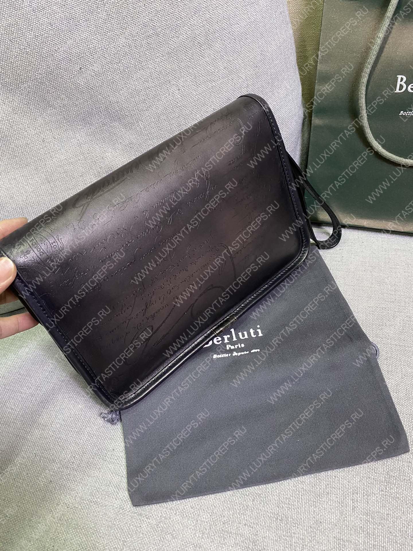 BERLUTI CIGAR CASE 3 BLACK 748751V