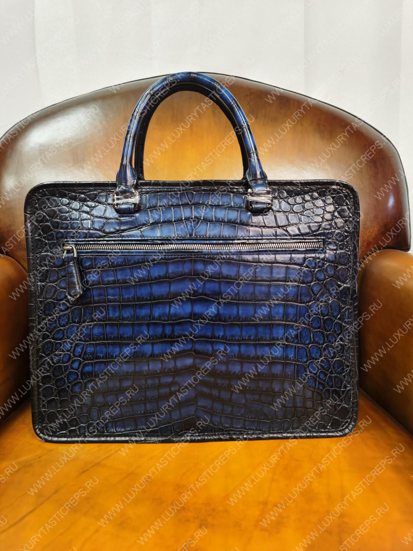 BERLUTI JOUR BAG BLUE 86634-V1