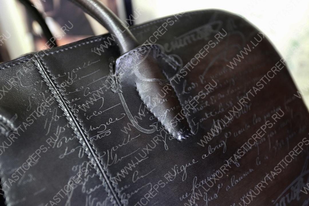 BERLUTI TRAVEL BAG DARK BROWN 342333V