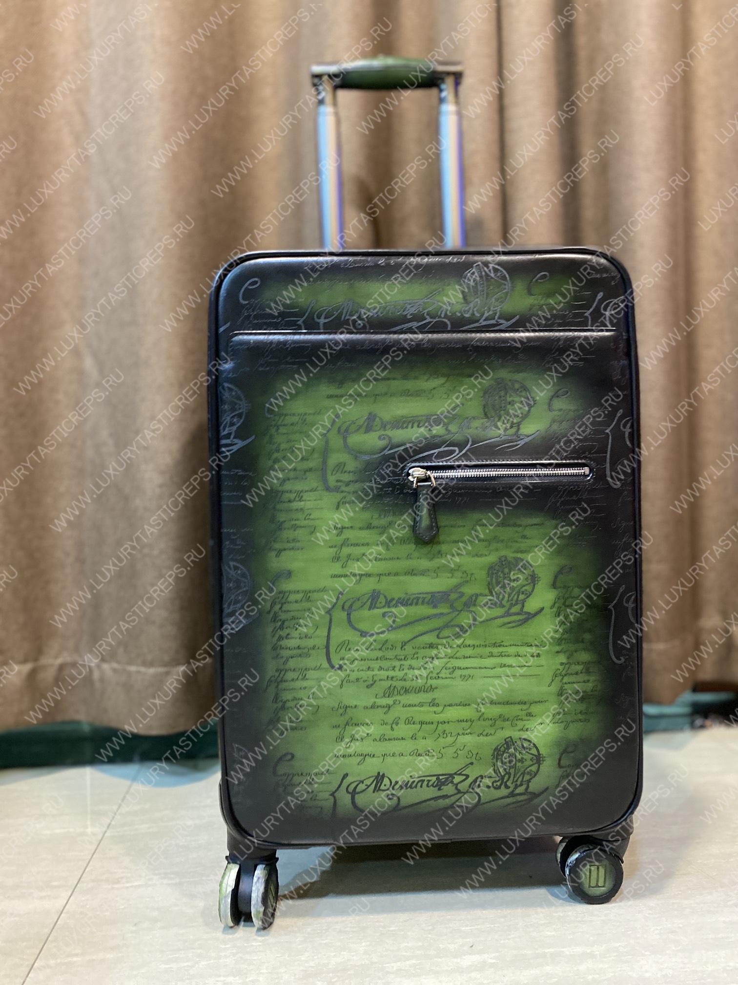 BERLUTI FORMULA 1004 ROLLING SUITCASE BROWN 1004_II-SCRITTO